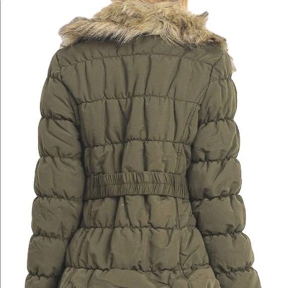 New! Olive puffer Jacket! (F0070) - Picture 7 of 7